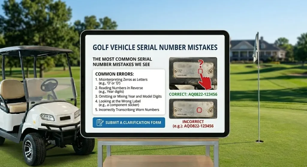The Most Common Club Car Serial Number Mistakes We See