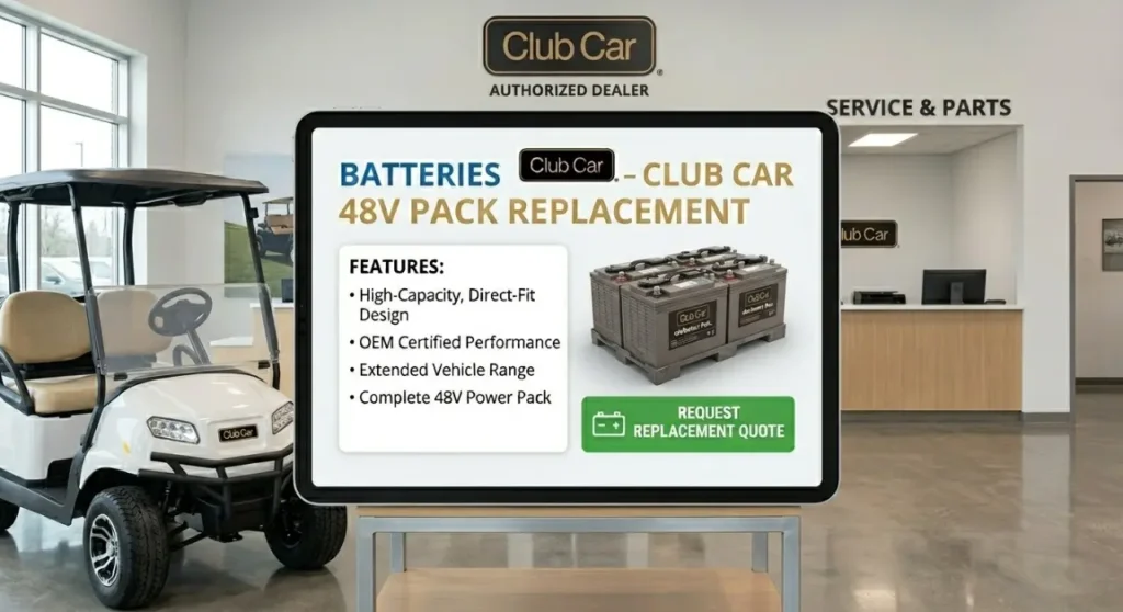 Batteries — Club Car 48V Pack Replacement