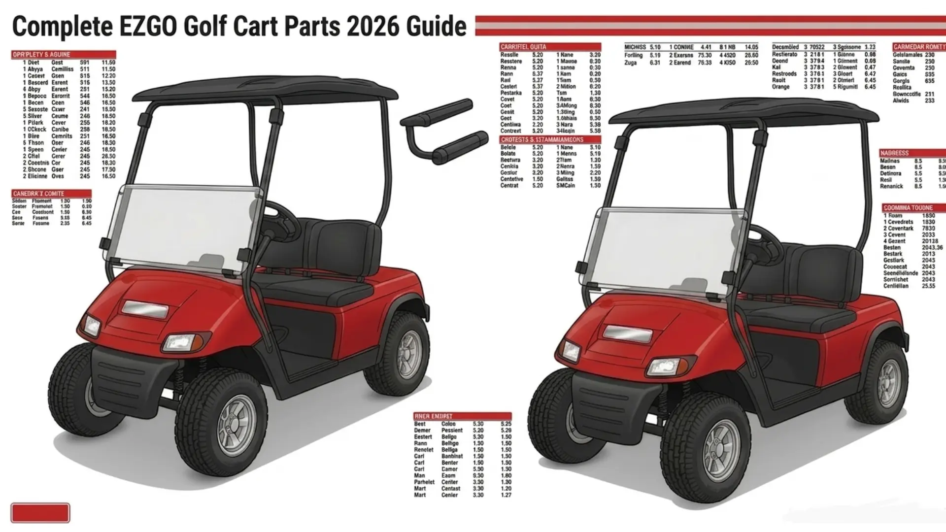 Complete EZGO Golf Cart Parts Guide 2026