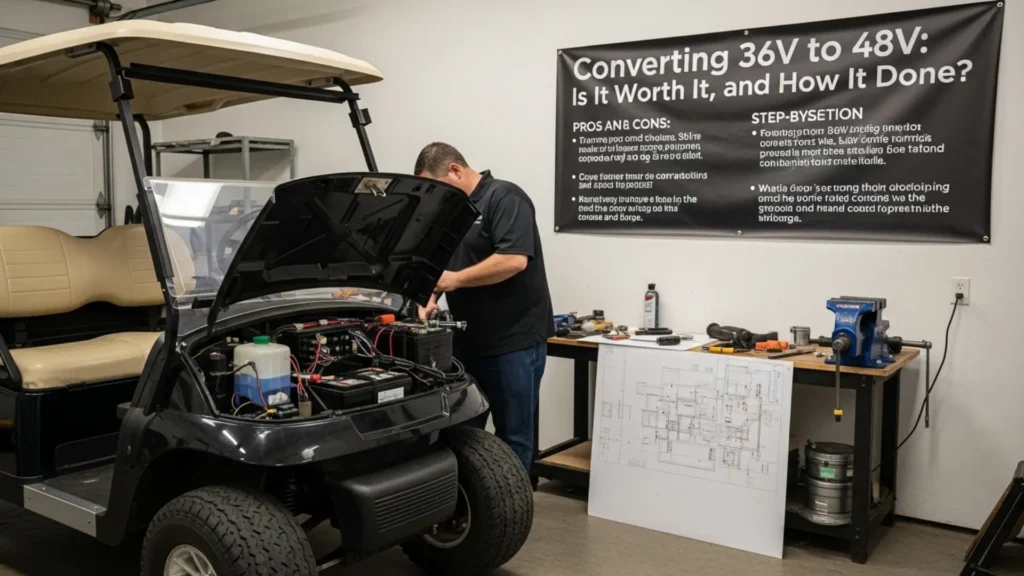 36V vs 48V Golf Cart Battery Systems

