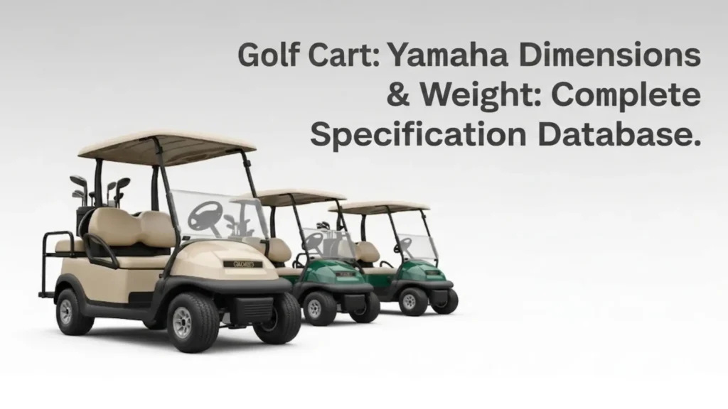 Golf Cart Dimensions and Weight Guide