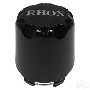 Center Cap, Black with Silver RHOX - Image 3