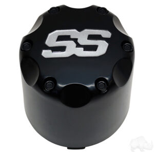 Center Cap, Matte Black with Silver SS - Image 2