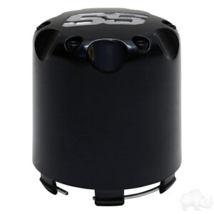 Center Cap, Matte Black with Silver SS - Image 3