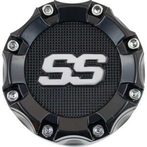 Center Cap, Matte Black with Silver SS - Image 3