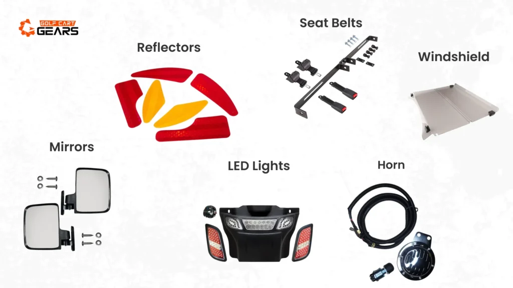 Top essential golf cart safety accessories