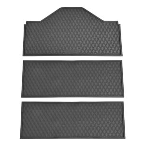 Xtreme Front & Two Middle Floor Mats for Evolution D5 Ranger & Maverick – All Black - Image 3