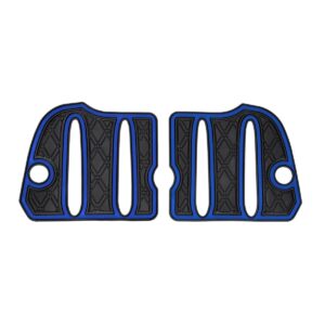 Xtreme Bag Well Mats for Yamaha Drive2 - Black/Blue - Image 3