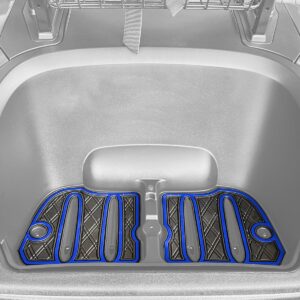 Xtreme Bag Well Mats for Yamaha Drive2 - Black/Blue - Image 5