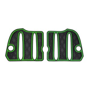 Xtreme Bag Well Mats for Yamaha Drive2 - Black/Green - Image 3