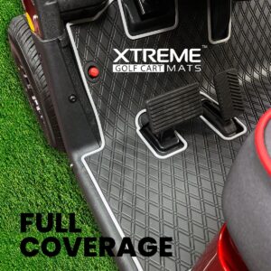 Xtreme Floor Mats for Yamaha Drive2 - Black/White - Image 9