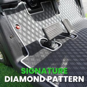 Xtreme Floor Mats for Yamaha Drive - Black/Green - Image 6