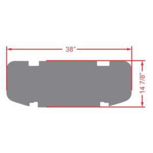 Xtreme Rear Floor Mat for DoubleTake Max5 & Max 6 Rear Seat Kit - Black/Red - Image 2