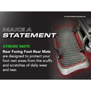 Xtreme Rear Floor Mat for DoubleTake Max5 & Max 6 Rear Seat Kit - Black/Red - Image 9