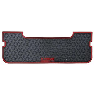 Xtreme Rear Floor Mat for Evolution Classic Pro, Plus 4 Rear Seats - Black/Red - Image 2