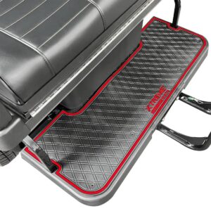 Xtreme Rear Floor Mat for Evolution Classic Pro, Plus 4 Rear Seats - Black/Red - Image 3