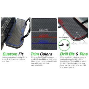 Xtreme Rear Floor Mat for Evolution Classic Pro, Plus 4 Rear Seats - Black/Red - Image 10