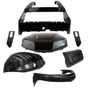 Club Car Precedent to Club Car Tempo Black Metallic Body Conversion Kit (Years 2004-Up) - Image 4