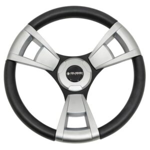EZGO TXT-RXV - Gussi Italia Model 13 Black Brushed Steering Wheel - Image 1