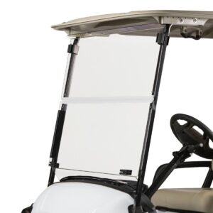 RedDot Yamaha Drive2 Clear 1/4" Folding Windshield with Rubber Trim (Years 2017-Up) - Image 2