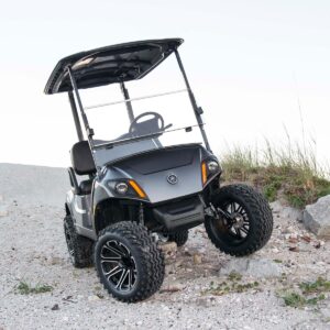 RedDot Yamaha Drive2 Clear 1/4" Folding Windshield with Rubber Trim (Years 2017-Up) - Image 3