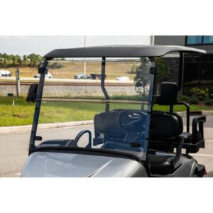 RedDot EZGO RXV with Modular Top Clear Folding 3/16" Windshield with Rubber Trim (Years 2024-Up) - Image 4