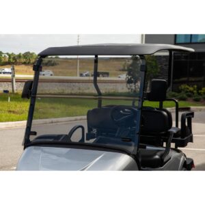 RedDot EZGO RXV with Modular Top Tinted Folding 3/16" Windshield with Rubber Trim (Years 2024-Up) - Image 3