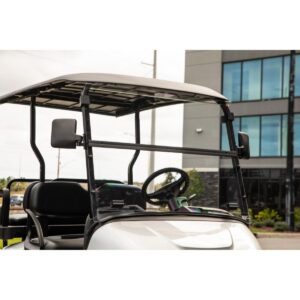 RedDot EZGO RXV with Modular Top Clear Folding Polycarbonate DOT Windshield with Rubber Trim (Years 2024-Up) - Image 4