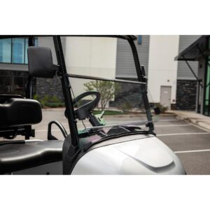 RedDot EZGO RXV with Modular Top Clear Folding Polycarbonate DOT Windshield with Rubber Trim (Years 2024-Up) - Image 5