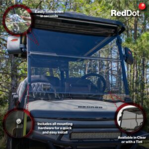 RedDot Denago Rover XL Clear 1/4" Folding Windshield - Image 4