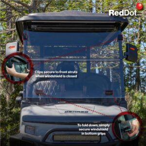 RedDot Denago Rover XL Clear DOT Folding Windshield - Image 6