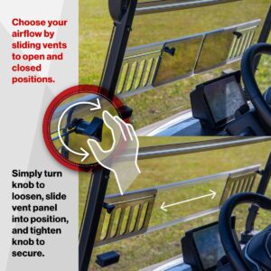 RedDot Denago Rover XL Clear Vented Folding Windshield - Image 9