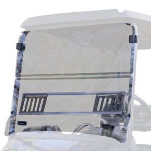 RedDot EZGO RXV with Blow Molded Top Tinted Vented Folding Windshield (Years 2024-Up) - Image 5