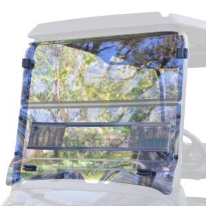 RedDot EZGO RXV with Blow Molded Top Clear Vented Folding Windshield (Years 2024-Up) - Image 3
