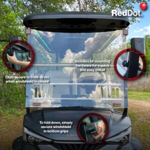 RedDot DACH Apollo Tinted Vented Folding Windshield (Years 2025-Up) - Image 3
