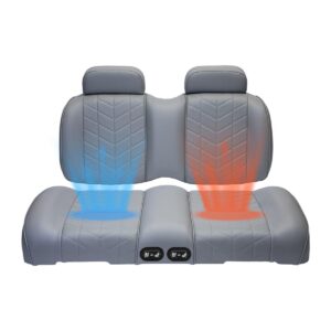 MadJax Aviator EZGO TXT/RXV & MadJax XSeries Graphite Front Seat Cushions with Thermaflex - Image 2