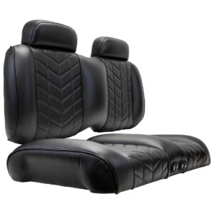 MadJax Aviator Club Car Precedent/Tempo/Onward Black Front Seat Cushions with Thermaflex (Years 2012-Up) - Image 5