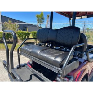 MadJax Aviator Black Rear Seat Cushions for ICON i40 Golf Carts - Image 4