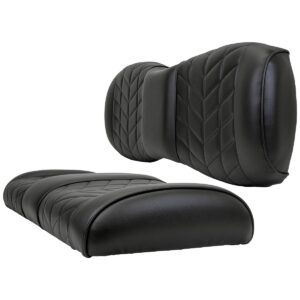 MadJax Aviator Black Rear Seat Cushions for ICON i40 Golf Carts - Image 9