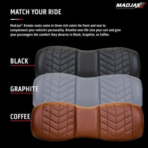 MadJax Aviator Graphite Rear Seat Cushions for ICON i40 Golf Carts - Image 3
