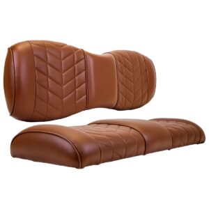 MadJax Aviator Coffee Rear Seat Cushions for ICON i40 Golf Carts - Image 3