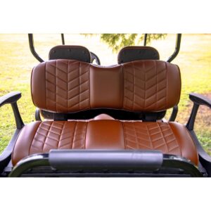 MadJax Aviator Coffee Rear Seat Cushions for ICON i40 Golf Carts - Image 8