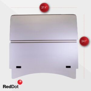 RedDot Club Car Precedent/Tempo/Onward Tinted 3/16" Folding Windshield (Years 2004-Up) - Image 2