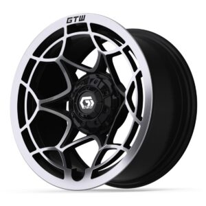 14″ GTW® Nexus Gloss Black with Silver Face Wheel - Image 4