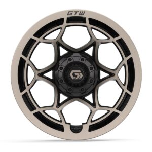 14″ GTW® Nexus Gloss Black with Satin Bronze Face Wheel - Image 2