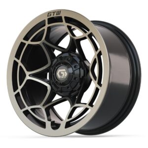 14″ GTW® Nexus Gloss Black with Satin Bronze Face Wheel - Image 4