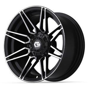 14″ GTW® Stealth Gloss Black with Machined Accents Wheel - Image 2