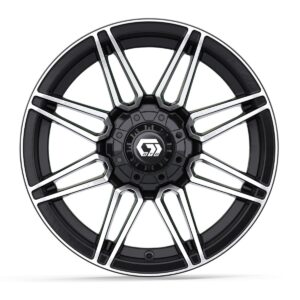 14″ GTW® Stealth Gloss Black with Machined Accents Wheel - Image 4