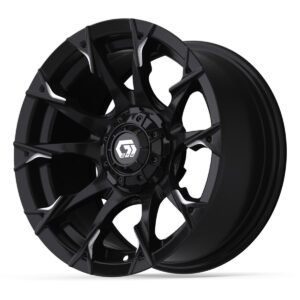 14″ GTW® Diablo Gloss Black with Machined Accents Wheel - Image 2