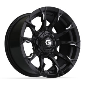 14″ GTW® Diablo Gloss Black with Machined Accents Wheel - Image 4